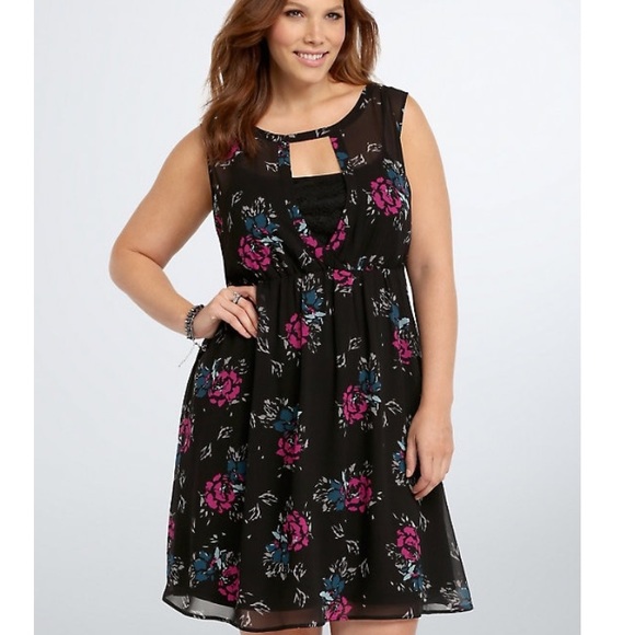 torrid Dresses & Skirts - NWT torrid floral skater chiffon dress 2